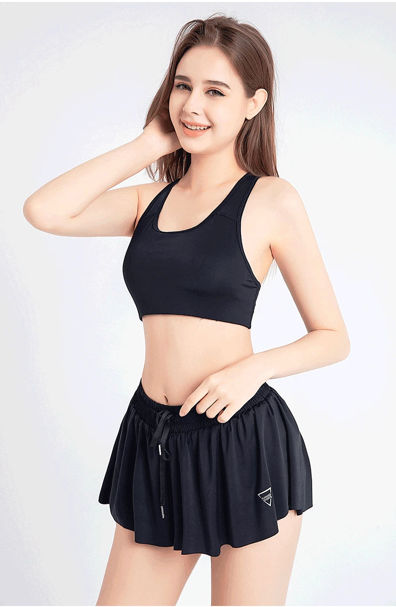 New Women Shorts Skirts High Waist Breathable Sweat Shorts Summer Security Pants Woman Sports Skirts Gym Yoga Shorts Sportswear