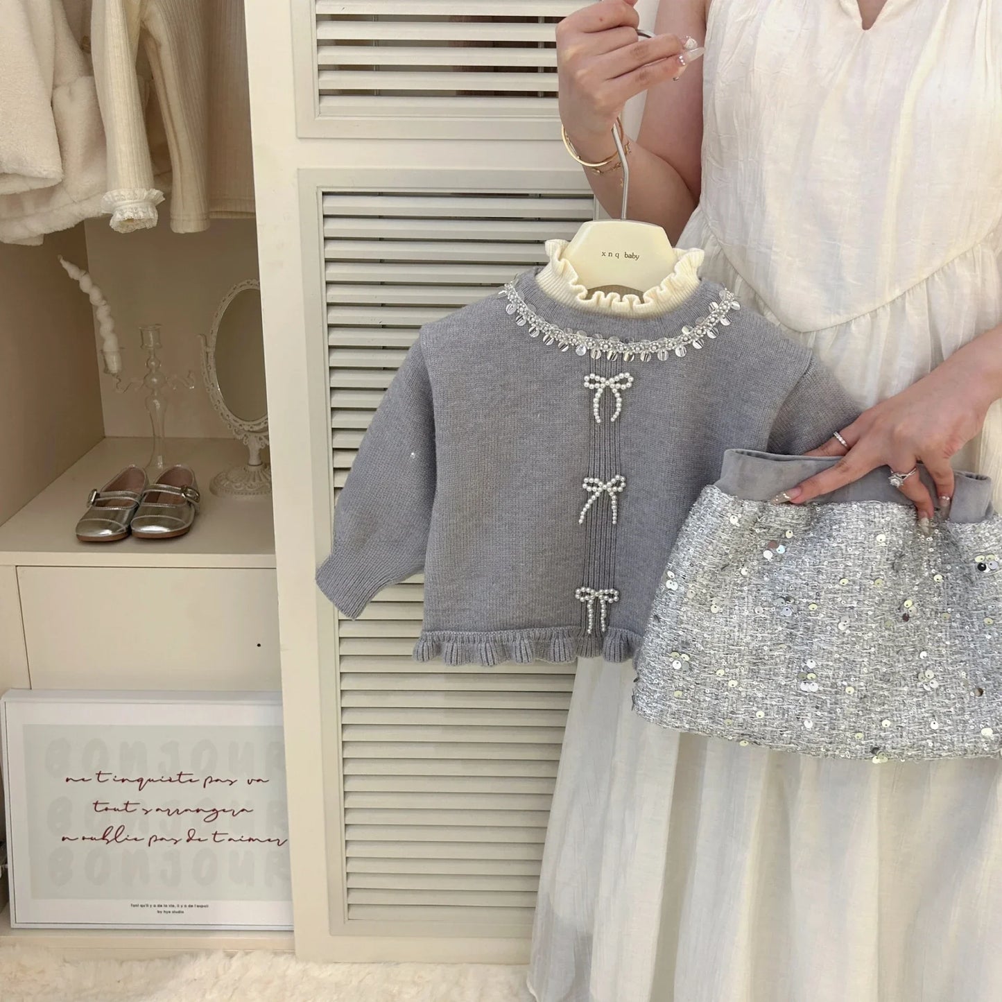 Baby Girls skirt Fashion Sweet Glitter Skirts 2024 Autumn Winter New Korean Style Kids beautiful skirt