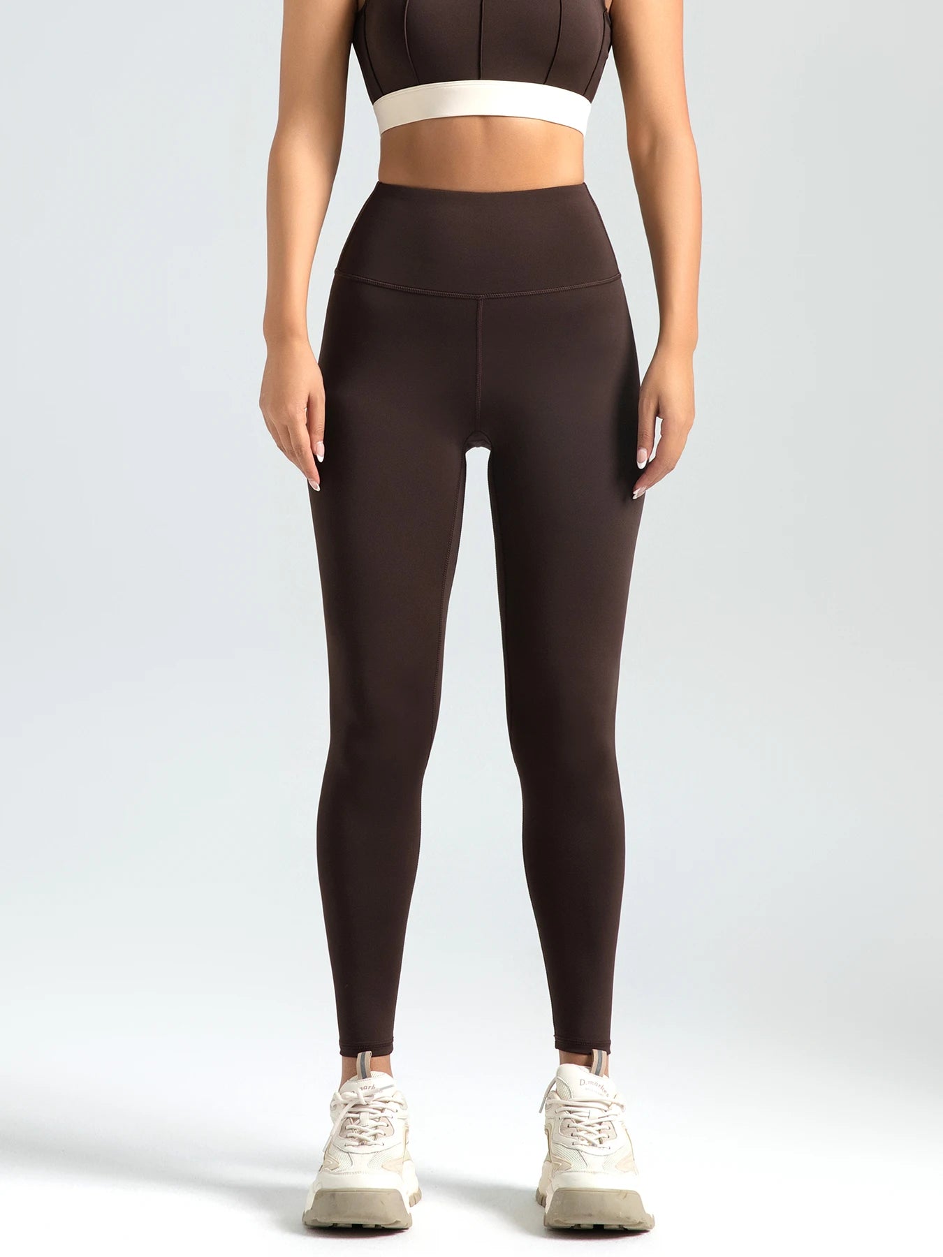 Women's Solid High Waist Sports Leggings,Breathable Comfortable Quick Drying SkinnyPants for Yoga Running, Ladies Sportswear for