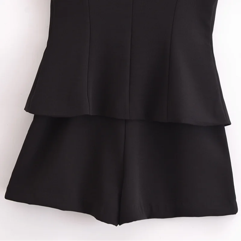 Casual Mini Dress Women Belt Slim Spring Summer O-neck Sleeveless Top Above Knee Skirt Sets Woman Vintage Fake Two Pieces Lady