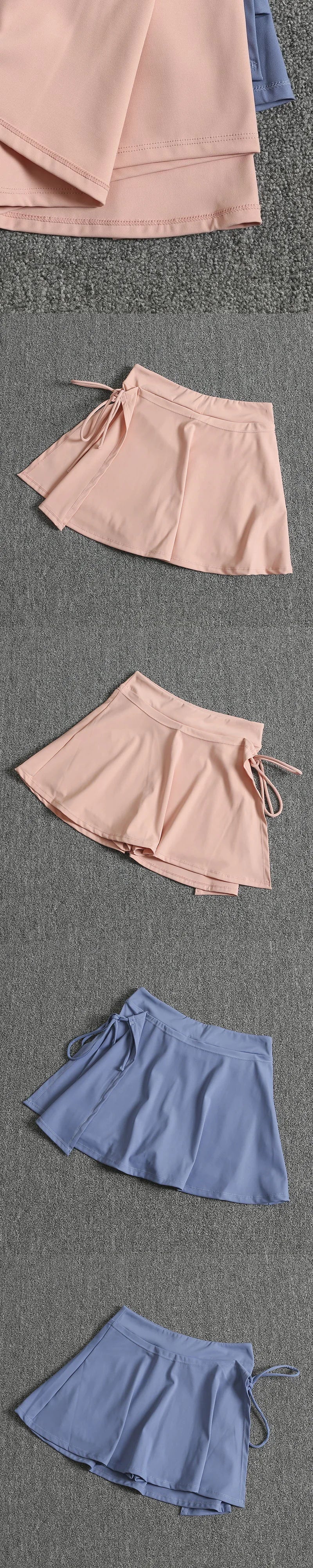 Tennis Skirt Sports Skirt WOMEN'S Summer Hip-covering Anti-glare Mask Skirt Running Training Quick-drying Leisure Fitness Short