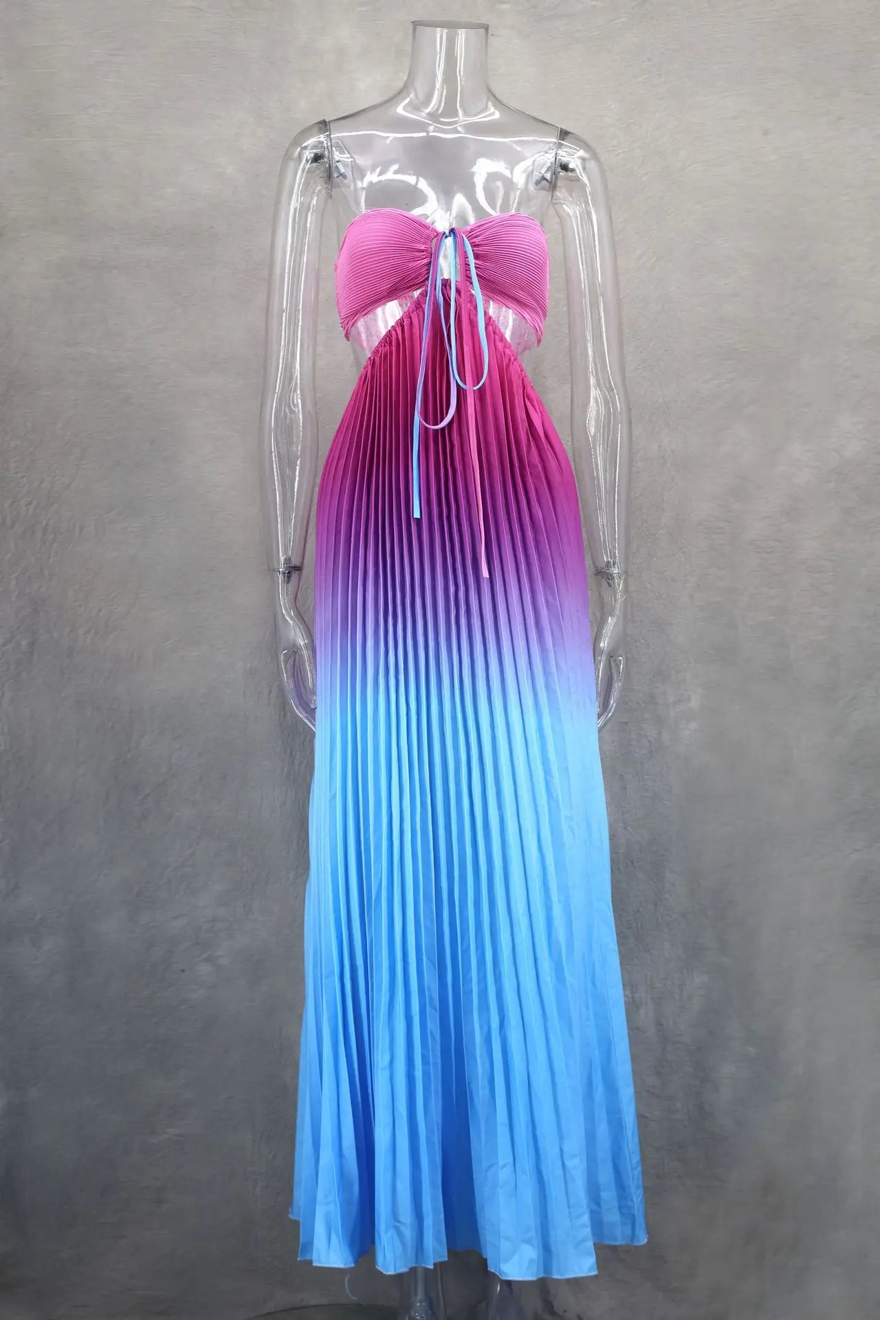 2024 Summer Fashion Women Long Dress Sexy Halter Neck Dress Sleeveless Hanging Trint Comfortable Party Club Women Streetwear