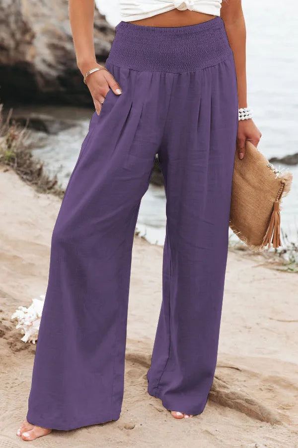 Casual pants, casual style, drawstring, distressed mid waist
