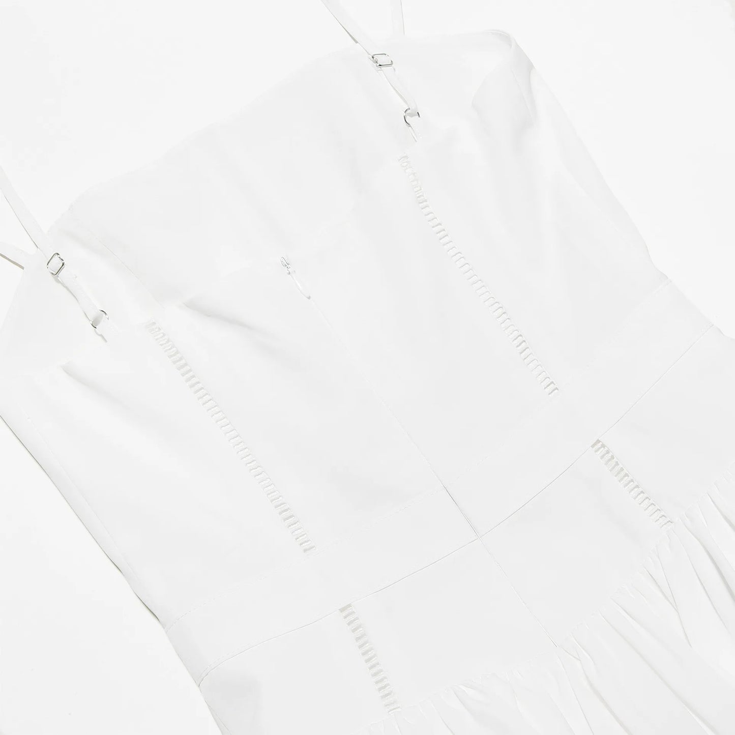 Corset Detail Spaghetti Strap Knotted Long Dress Women Frenchy Flowy Dress White Women Dress Dress Summer Beach Female