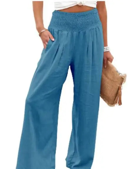 Casual pants, casual style, drawstring, distressed mid waist