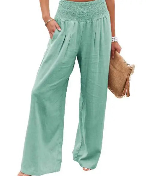 Casual pants, casual style, drawstring, distressed mid waist