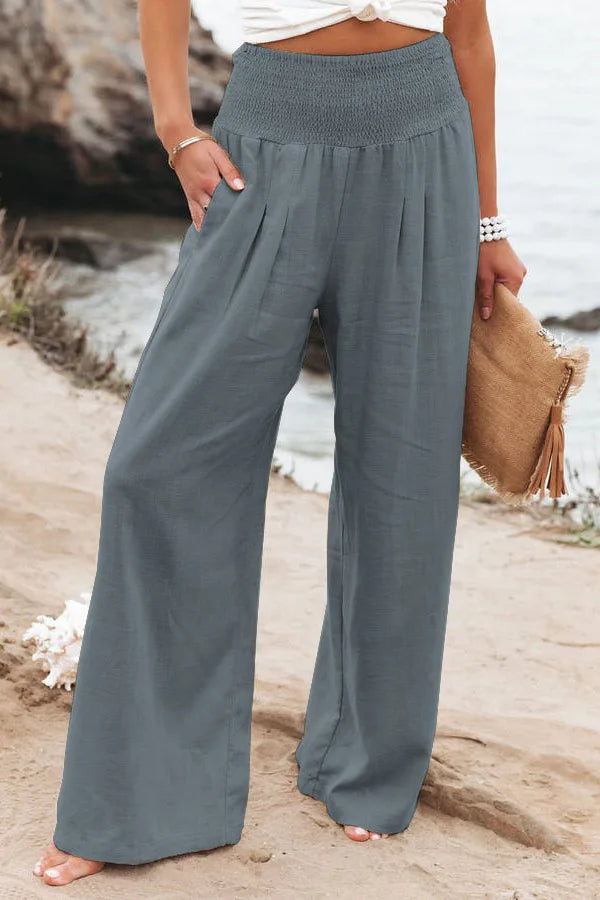 Casual pants, casual style, drawstring, distressed mid waist