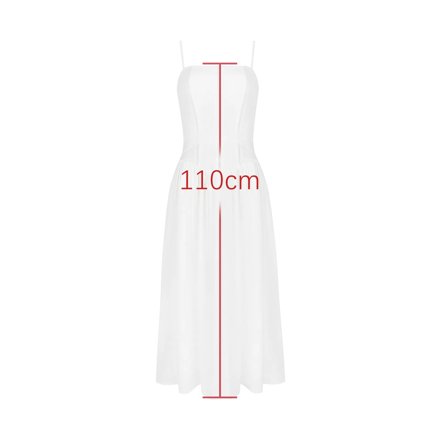 Corset Detail Spaghetti Strap Knotted Long Dress Women Frenchy Flowy Dress White Women Dress Dress Summer Beach Female