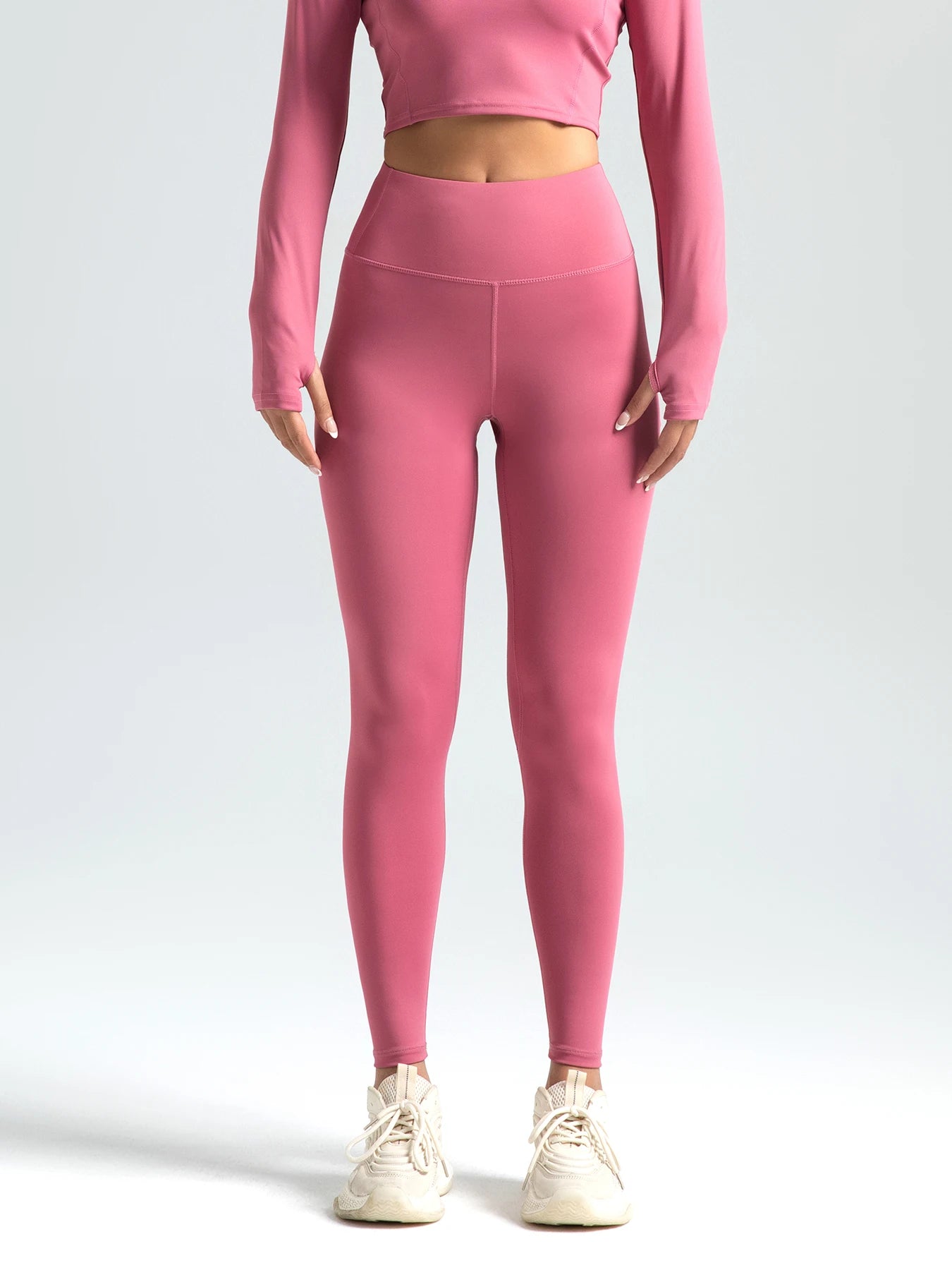 Women's Solid High Waist Sports Leggings,Breathable Comfortable Quick Drying SkinnyPants for Yoga Running, Ladies Sportswear for