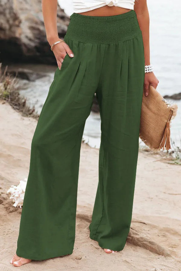 Casual pants, casual style, drawstring, distressed mid waist
