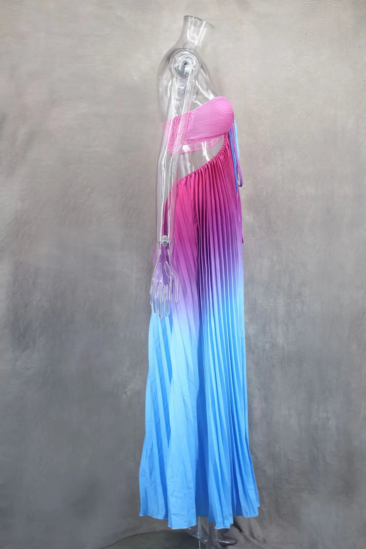 2024 Summer Fashion Women Long Dress Sexy Halter Neck Dress Sleeveless Hanging Trint Comfortable Party Club Women Streetwear