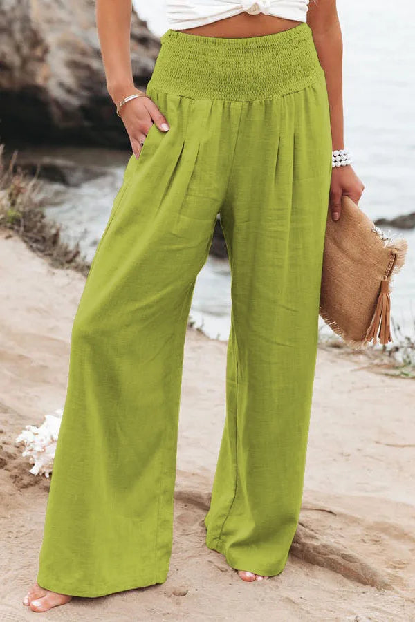 Casual pants, casual style, drawstring, distressed mid waist