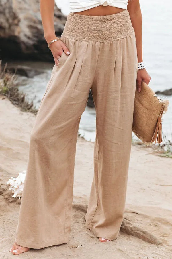 Casual pants, casual style, drawstring, distressed mid waist