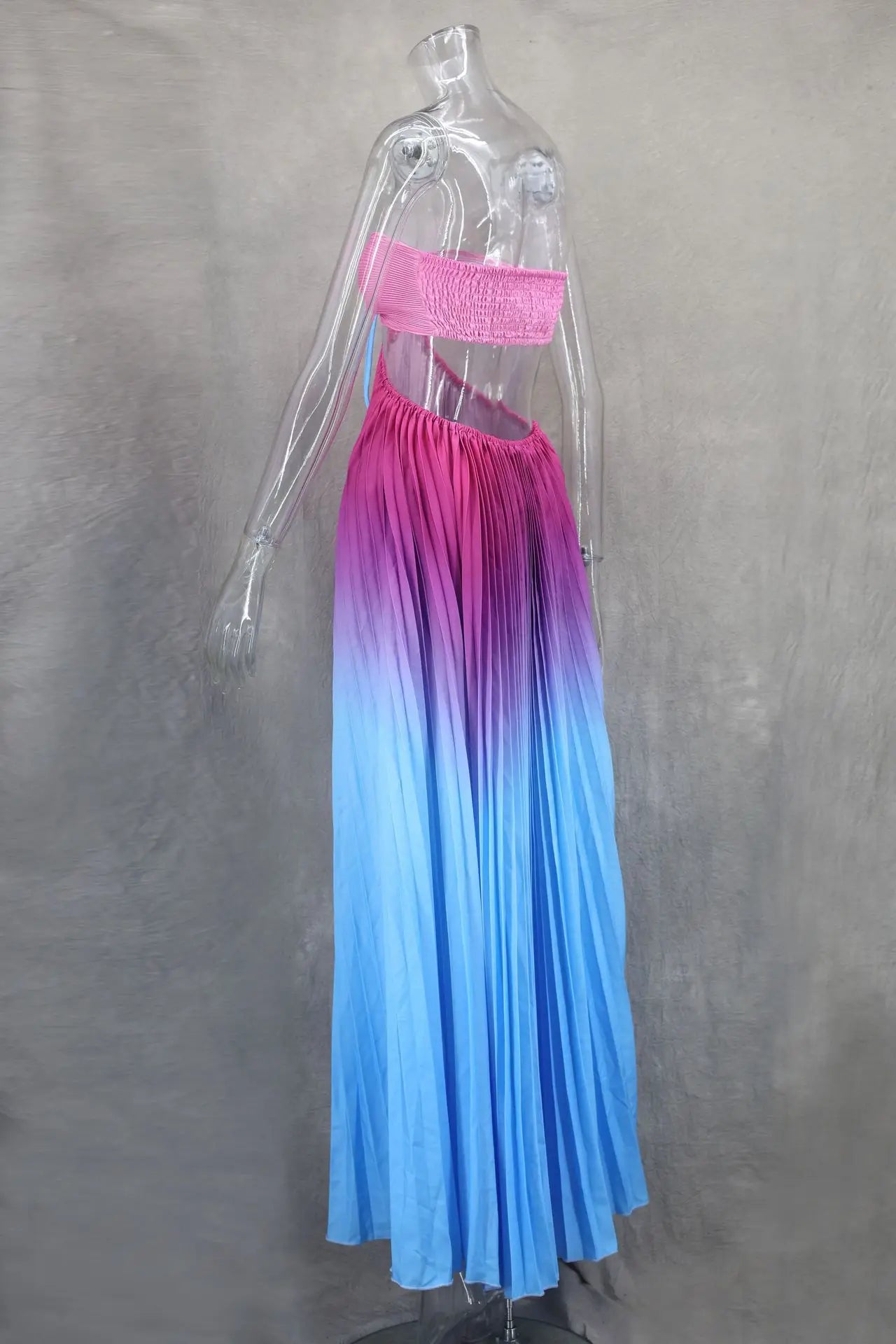 2024 Summer Fashion Women Long Dress Sexy Halter Neck Dress Sleeveless Hanging Trint Comfortable Party Club Women Streetwear