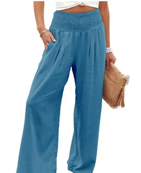 Casual pants, casual style, drawstring, distressed mid waist