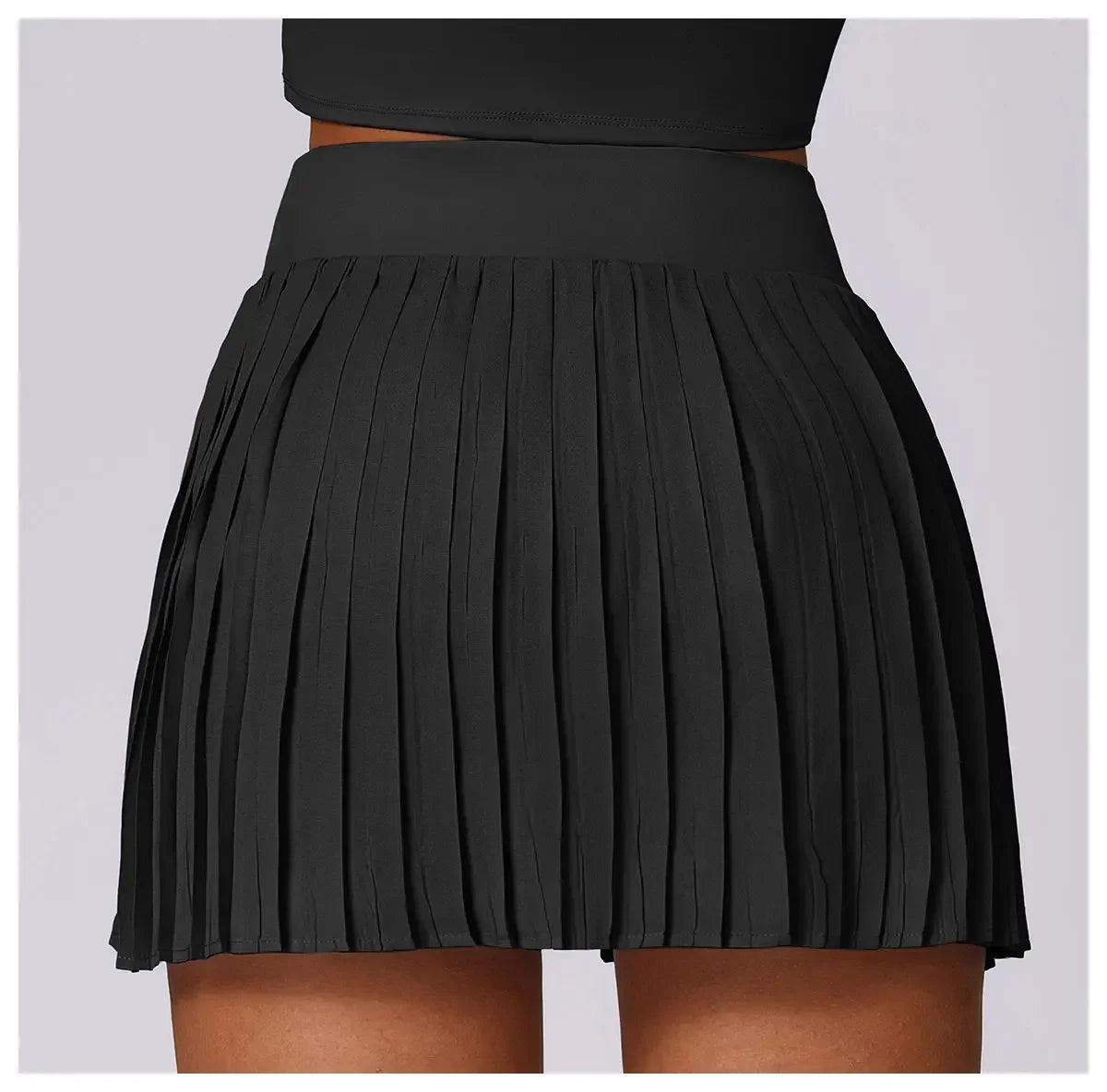 Summer women's Tennis Skirt Fashion Sports Yoga Short Skirts Breathable Comfort Pilates Black Golf Pleated Skirt Women