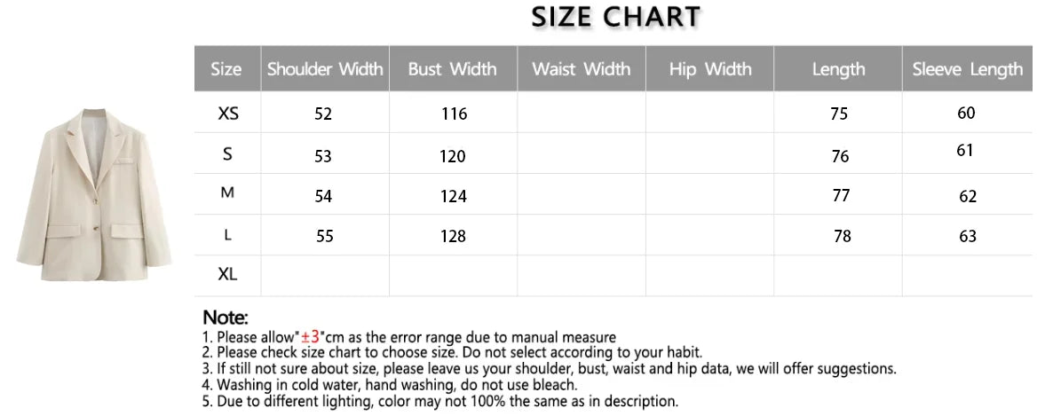 Elegant Blazer Coat For Women Fashion Pockets Lapel Oversized Suit Jackets 2025 New Autumn Office Lady Casual Loose Outerwear