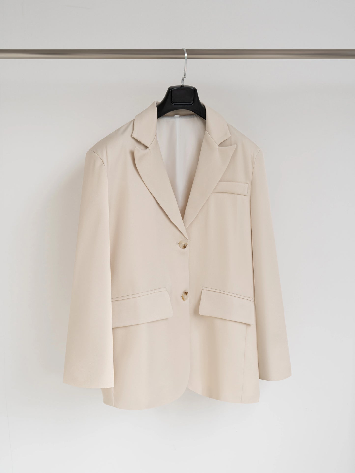 Elegant Blazer Coat For Women Fashion Pockets Lapel Oversized Suit Jackets 2025 New Autumn Office Lady Casual Loose Outerwear