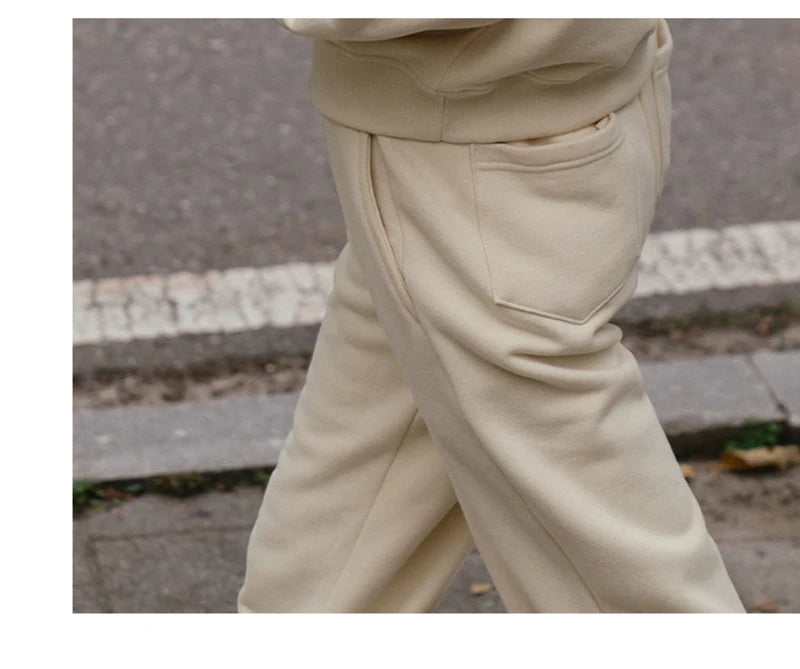 Casual Cotton Two Piece Sets Womens Outifits Long Sleeve Hoodie +Sweatpants Set Trousers Suit Jogger Tracksuit Ensemble Femme