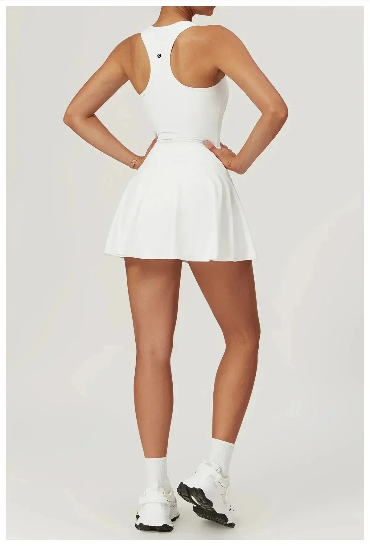 Yoga skirt anti-slip sports dress outdoor one-piece zip tennis skirt running fitness badminton dresses
