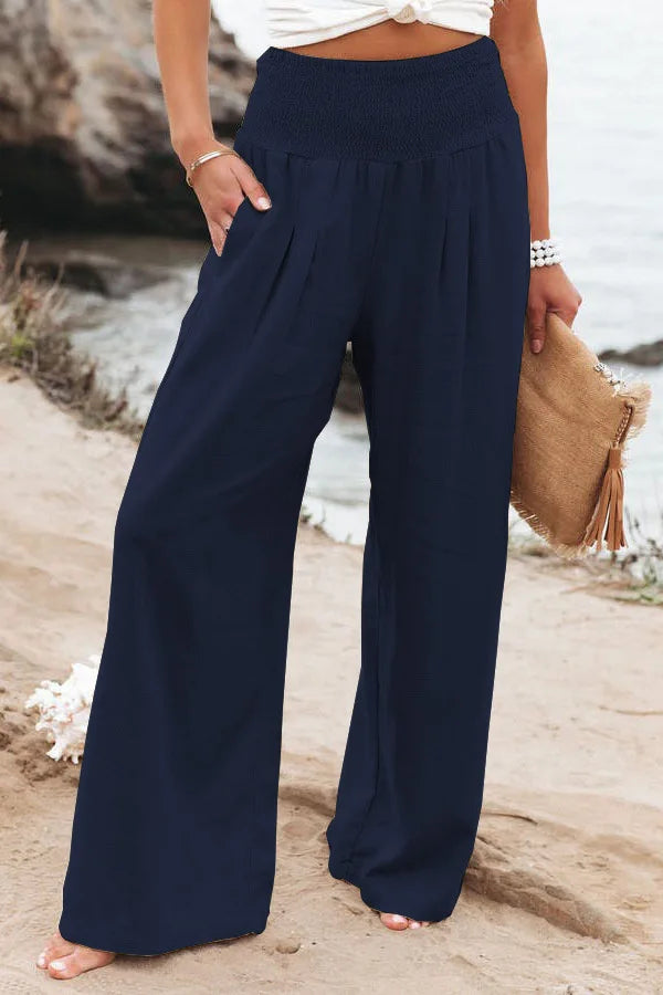 Casual pants, casual style, drawstring, distressed mid waist
