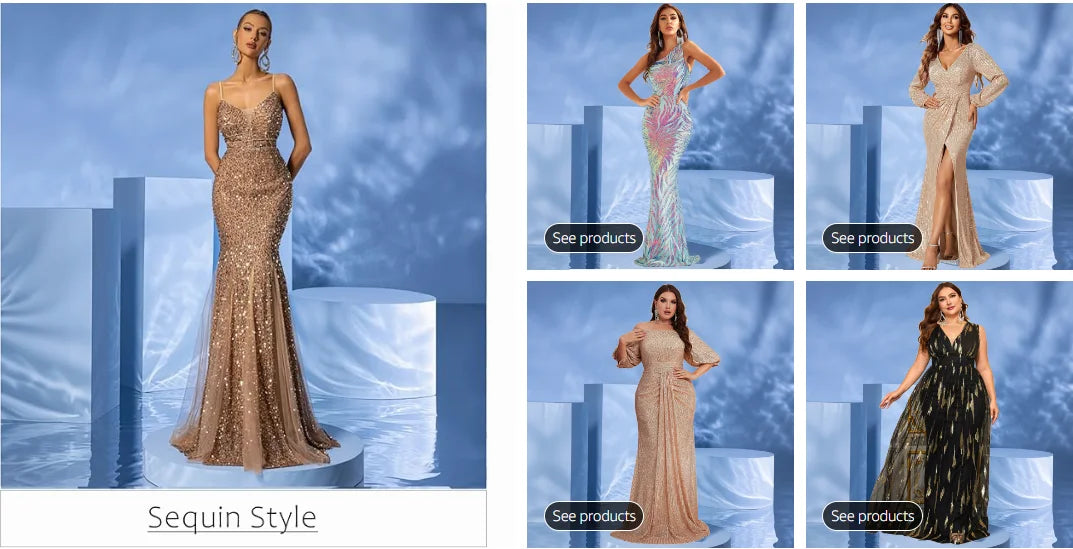 Ladies' formal banquet evening dress, high-end and gorgeous chiffon nail bead stand up collar, ultra long sleeve evening dress