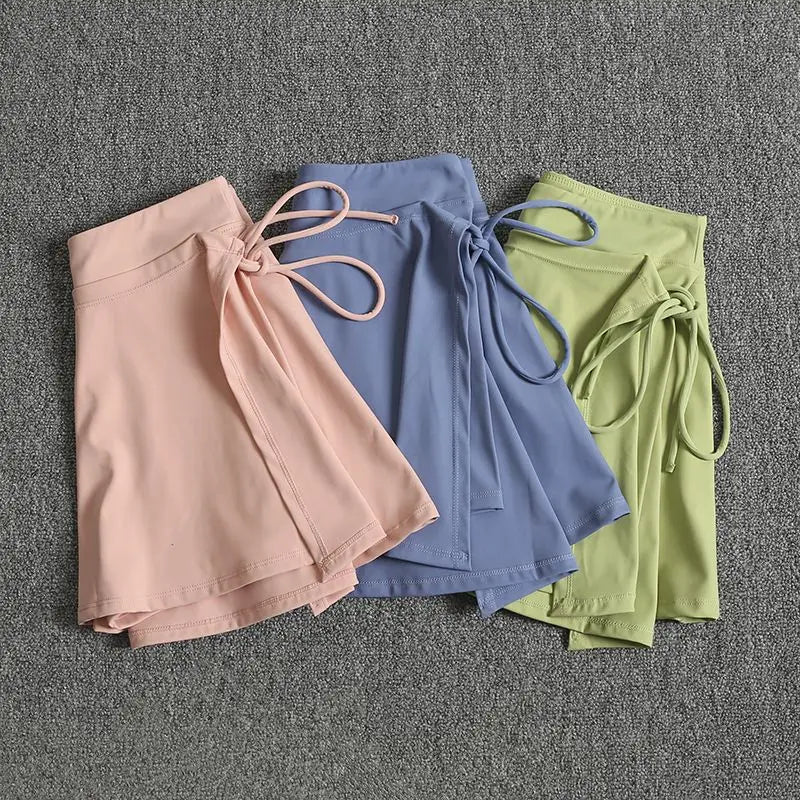 Tennis Skirt Sports Skirt WOMEN'S Summer Hip-covering Anti-glare Mask Skirt Running Training Quick-drying Leisure Fitness Short