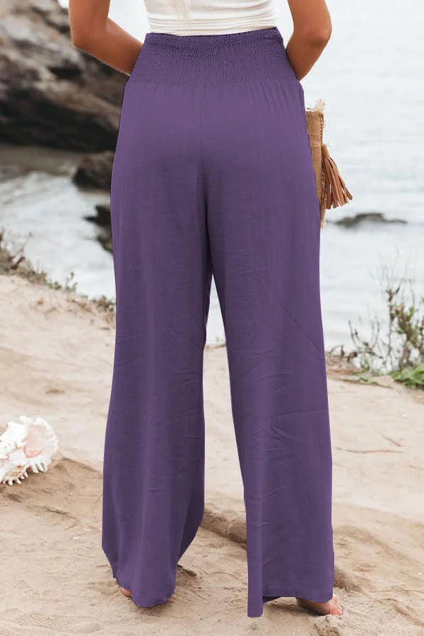 Casual pants, casual style, drawstring, distressed mid waist