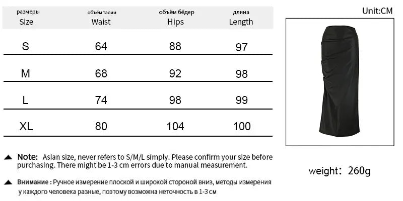 Women Skirt Summer New Streetwear Fashion Zipper Casual Slim Split Maxi Skirt Black Sexy Club Party Elegant Versatile Lady Skirt