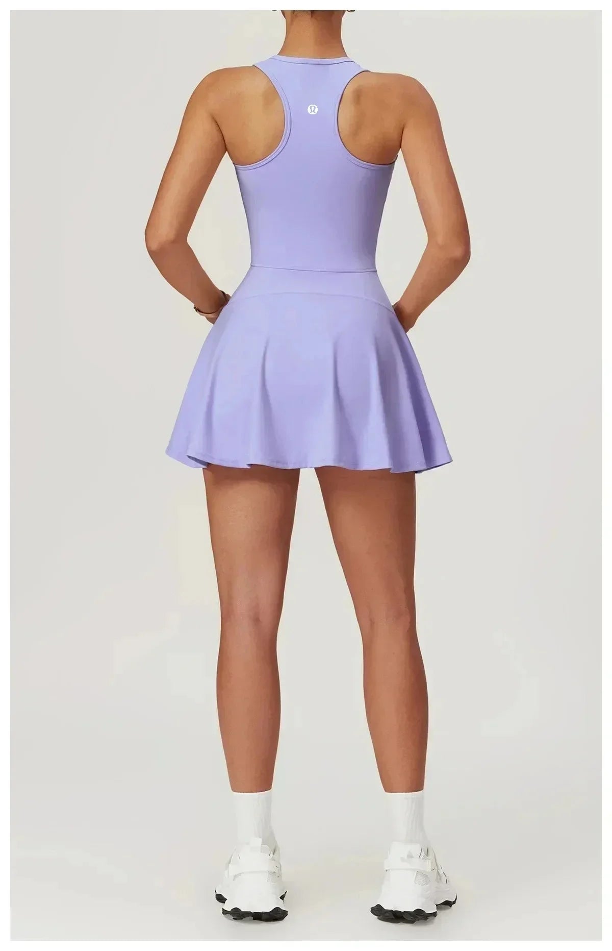 Yoga skirt anti-slip sports dress outdoor one-piece zip tennis skirt running fitness badminton dresses