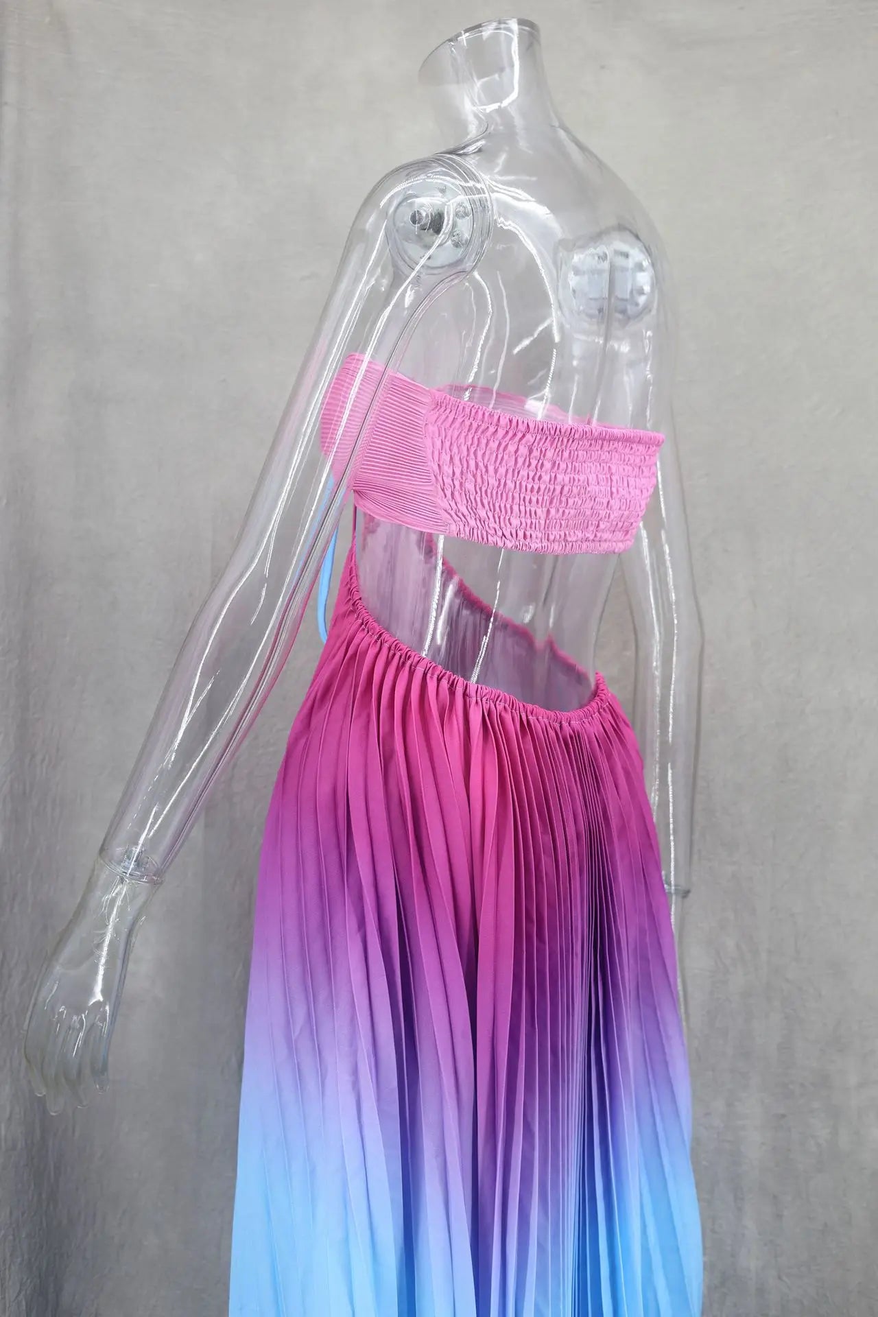 2024 Summer Fashion Women Long Dress Sexy Halter Neck Dress Sleeveless Hanging Trint Comfortable Party Club Women Streetwear