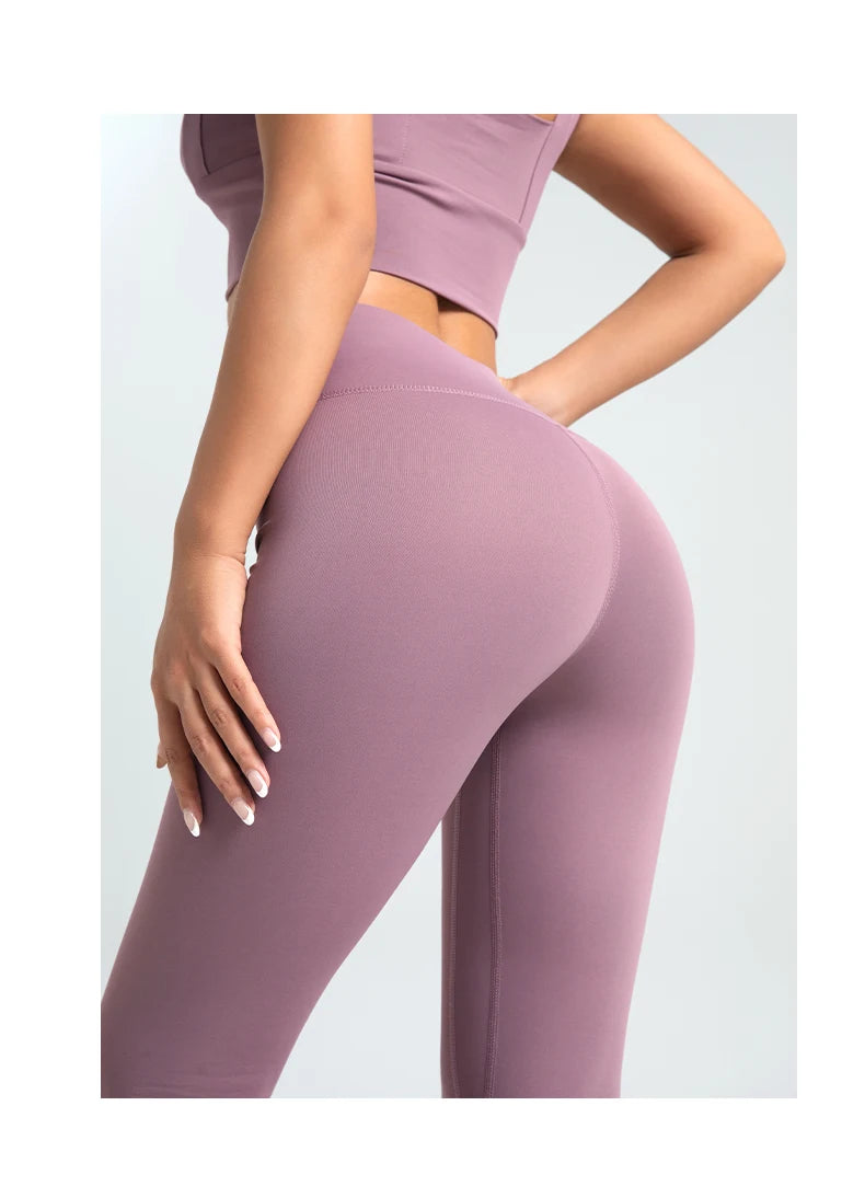 Women's Solid High Waist Sports Leggings,Breathable Comfortable Quick Drying SkinnyPants for Yoga Running, Ladies Sportswear for