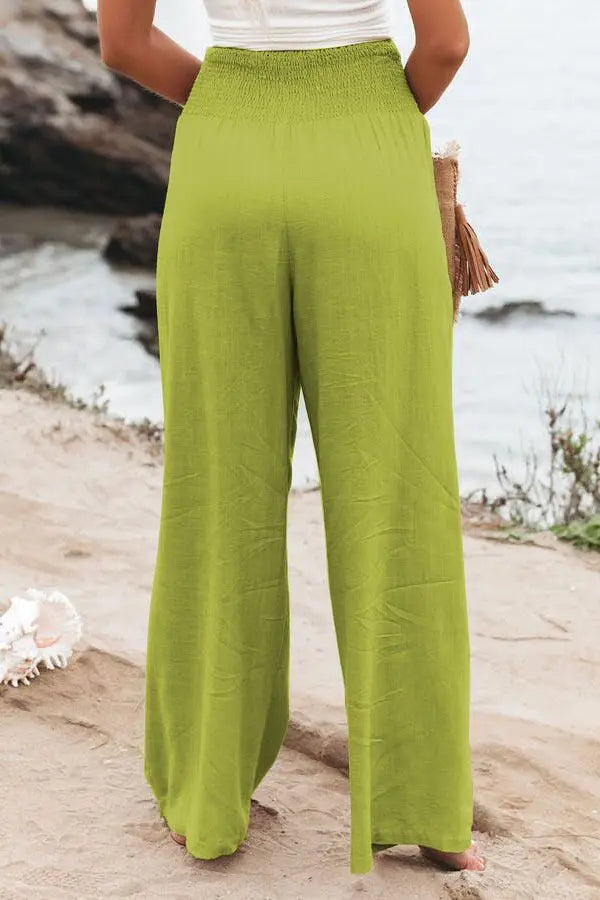 Casual pants, casual style, drawstring, distressed mid waist