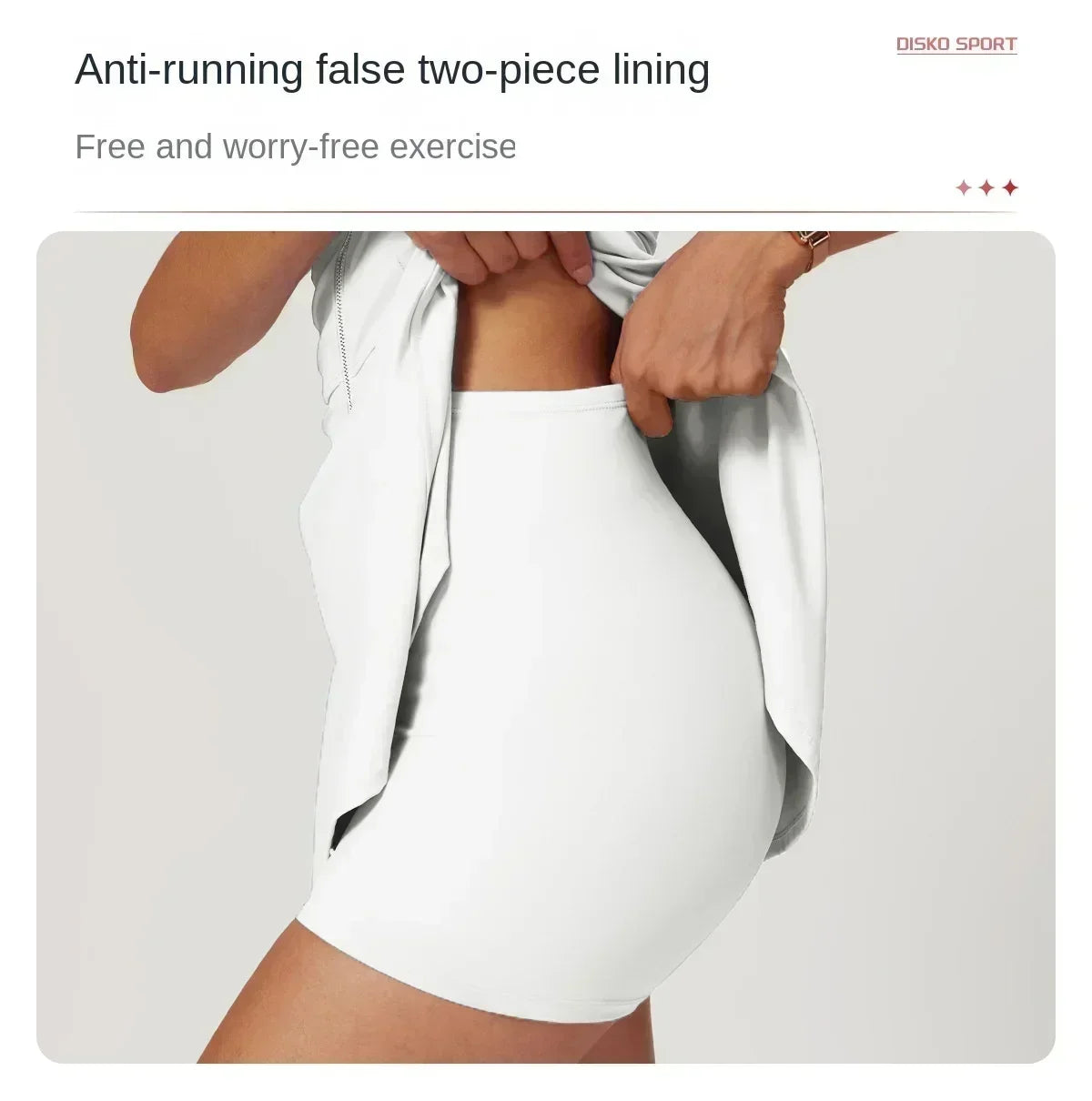 Yoga skirt anti-slip sports dress outdoor one-piece zip tennis skirt running fitness badminton dresses