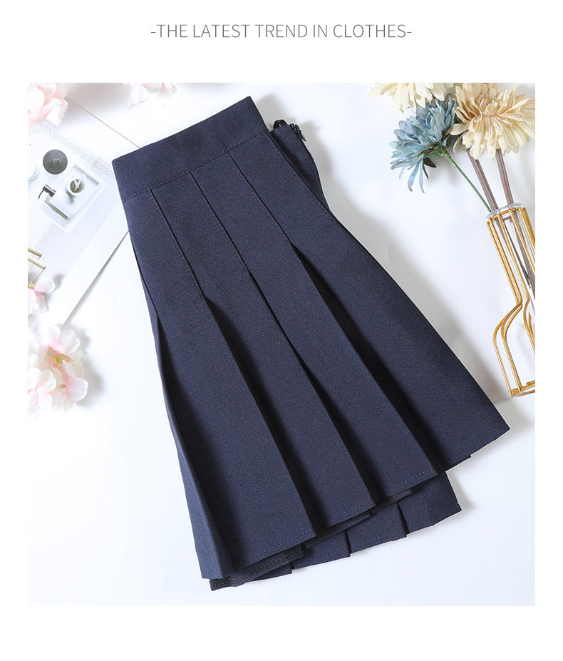 Women's Skirt With Shorts Spring Korea Style Clothes Brown A Line High Waist Y2k Mini saias Summer Black Pleated Skirt For Girls