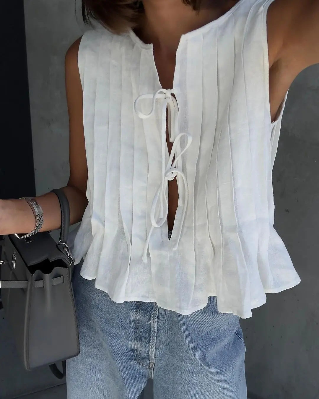 Women's Ruffled Lace Up Suit Blouse Long Skirt High Street Suit Solid Color Skirt 2 Piece High Street Suit 2024 New Suit