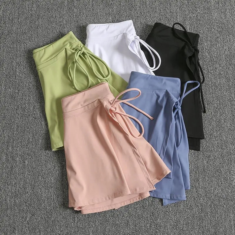 Tennis Skirt Sports Skirt WOMEN'S Summer Hip-covering Anti-glare Mask Skirt Running Training Quick-drying Leisure Fitness Short