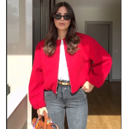 Jackets & Coat Spring Women's 2025 New Chic Simple Street Warm Women's Jacket Fashion Youth Joker Elegant Outerwear & Coats