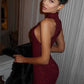 Tossy Glitter Sleeveless Slim Long Dress Women's Sexy Elegant Shiny Party Dress Gown High Waist Spring 2025 Fashion Maxi Dress