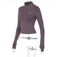 Y2K Zip T Shirt Women Long Sleeve Crop Tops Pullover Stand Collar Slim Skinny Trashy Grunge Y2k Base Tees Sexy Female T-Shirts