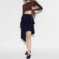 Women's skirt New low waist short skirt for summer 2025 Asymmetric slim fit cake skirt Layered pleated skirt Women's half skirt