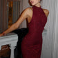 Tossy Glitter Sleeveless Slim Long Dress Women's Sexy Elegant Shiny Party Dress Gown High Waist Spring 2025 Fashion Maxi Dress