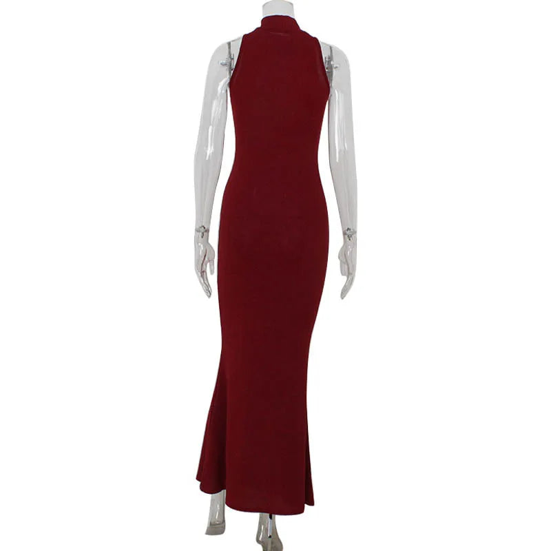 Tossy Glitter Sleeveless Slim Long Dress Women's Sexy Elegant Shiny Party Dress Gown High Waist Spring 2025 Fashion Maxi Dress