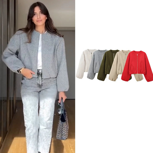 Jackets & Coat Spring Women's 2025 New Chic Simple Street Warm Women's Jacket Fashion Youth Joker Elegant Outerwear & Coats