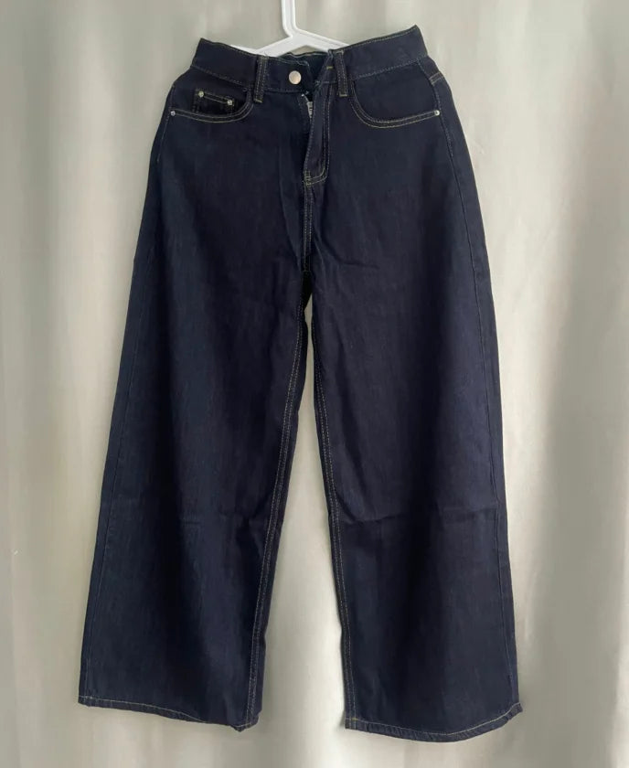 Jeans Women Streetwear Chic Y2k Wide Leg Pants 2025 New Bottms High Waist Straight Denim Trousers Casual Korean Pantalon Femme